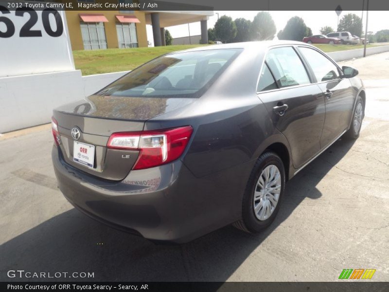 Magnetic Gray Metallic / Ash 2012 Toyota Camry LE