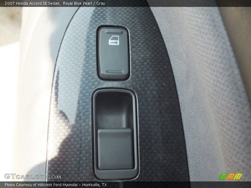 Royal Blue Pearl / Gray 2007 Honda Accord SE Sedan
