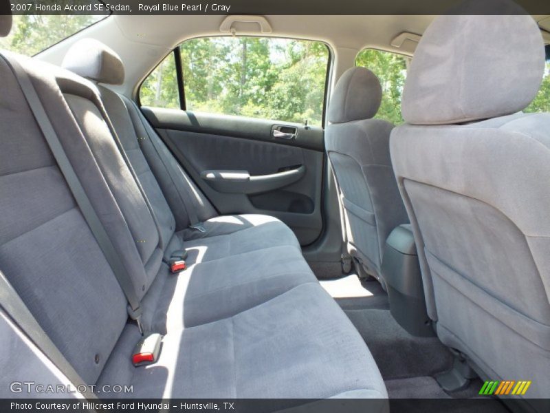 Royal Blue Pearl / Gray 2007 Honda Accord SE Sedan