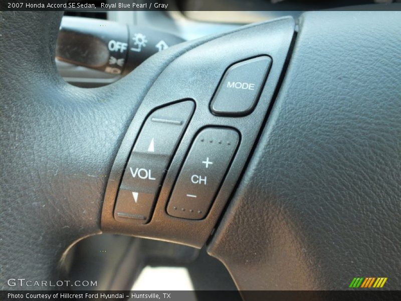 Royal Blue Pearl / Gray 2007 Honda Accord SE Sedan