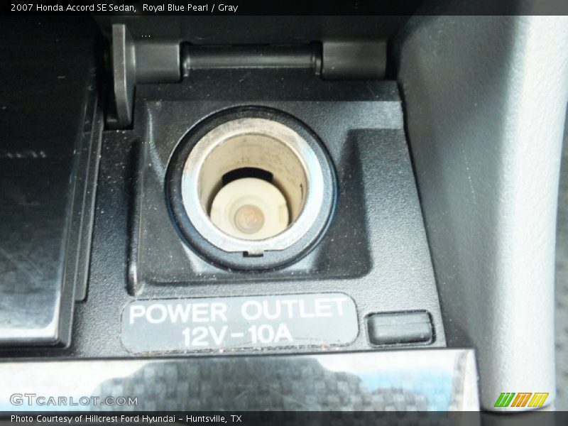 Royal Blue Pearl / Gray 2007 Honda Accord SE Sedan