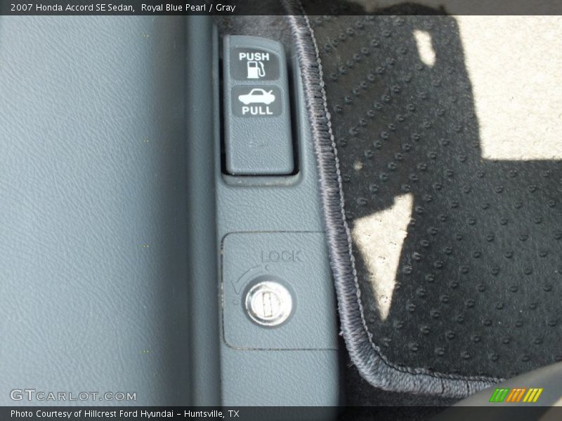 Royal Blue Pearl / Gray 2007 Honda Accord SE Sedan
