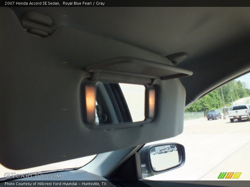 Royal Blue Pearl / Gray 2007 Honda Accord SE Sedan