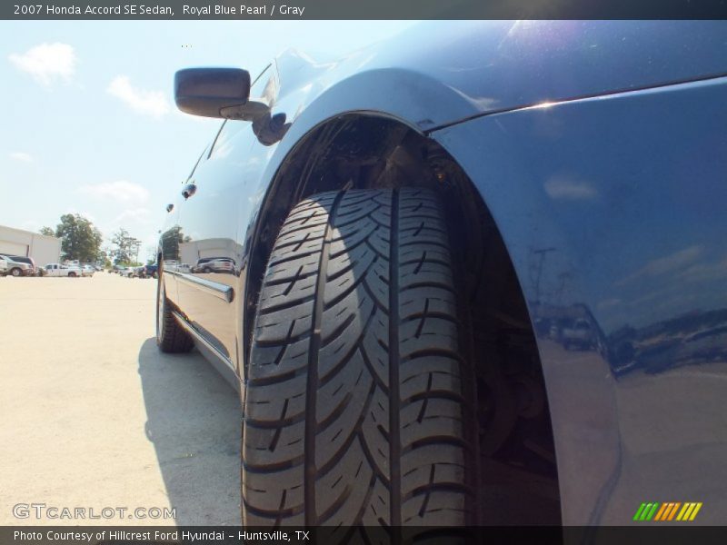 Royal Blue Pearl / Gray 2007 Honda Accord SE Sedan