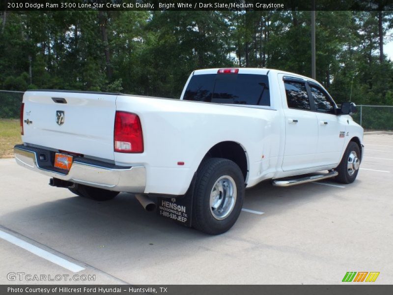 Bright White / Dark Slate/Medium Graystone 2010 Dodge Ram 3500 Lone Star Crew Cab Dually