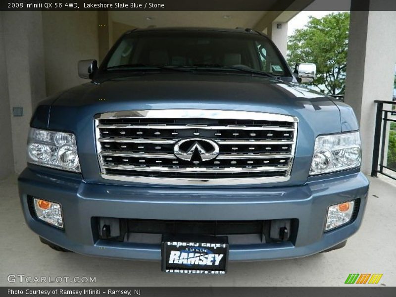 Lakeshore Slate Blue / Stone 2008 Infiniti QX 56 4WD