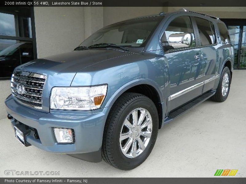 Lakeshore Slate Blue / Stone 2008 Infiniti QX 56 4WD