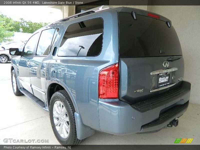 Lakeshore Slate Blue / Stone 2008 Infiniti QX 56 4WD