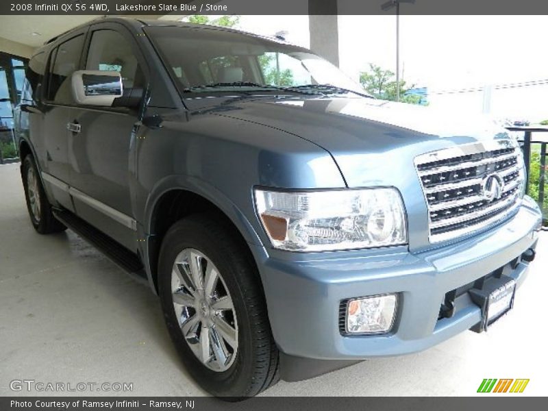 Lakeshore Slate Blue / Stone 2008 Infiniti QX 56 4WD