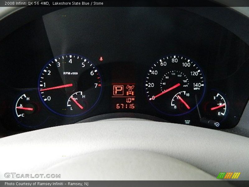 Lakeshore Slate Blue / Stone 2008 Infiniti QX 56 4WD