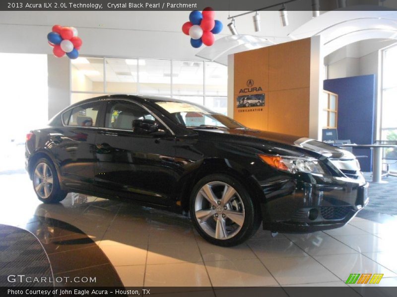 Crystal Black Pearl / Parchment 2013 Acura ILX 2.0L Technology