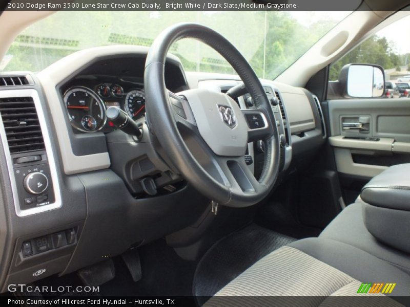 Bright White / Dark Slate/Medium Graystone 2010 Dodge Ram 3500 Lone Star Crew Cab Dually