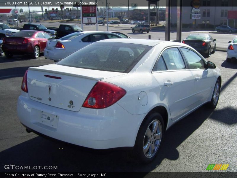 Ivory White / Ebony Black 2008 Pontiac G6 GT Sedan