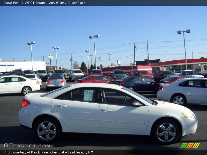 Ivory White / Ebony Black 2008 Pontiac G6 GT Sedan