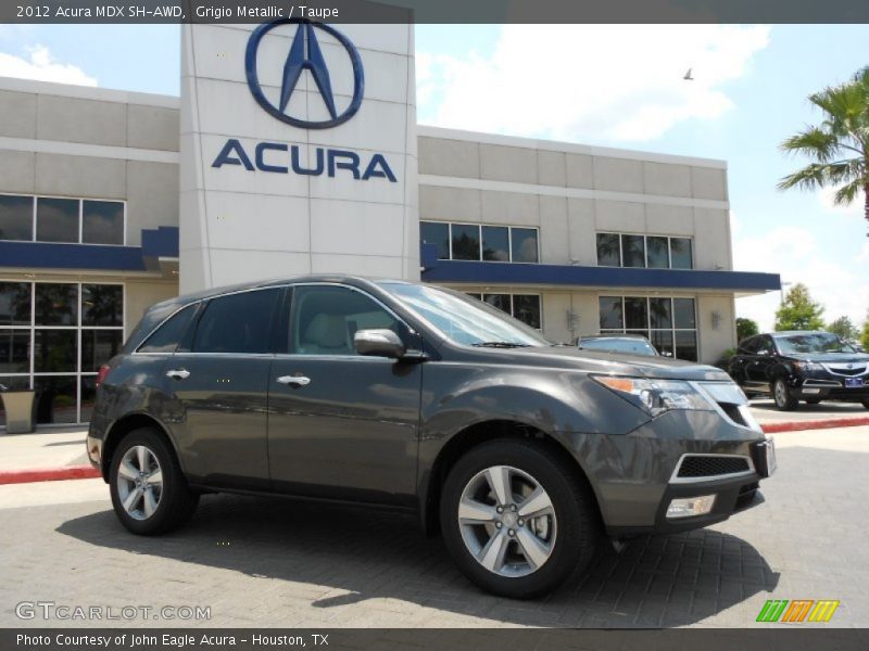 Grigio Metallic / Taupe 2012 Acura MDX SH-AWD