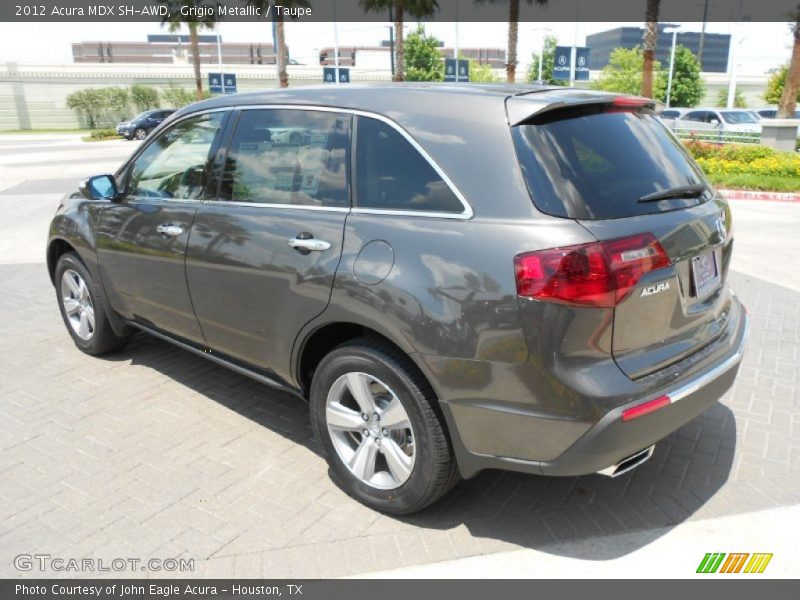 Grigio Metallic / Taupe 2012 Acura MDX SH-AWD