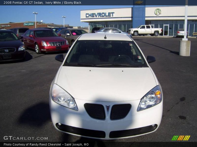 Ivory White / Ebony Black 2008 Pontiac G6 GT Sedan