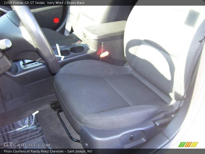 Ivory White / Ebony Black 2008 Pontiac G6 GT Sedan