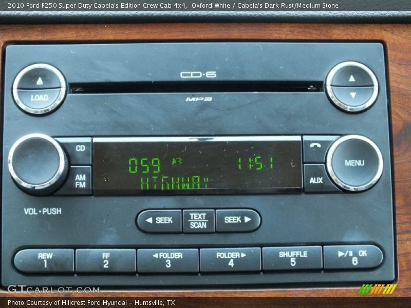 Audio System of 2010 F250 Super Duty Cabela's Edition Crew Cab 4x4