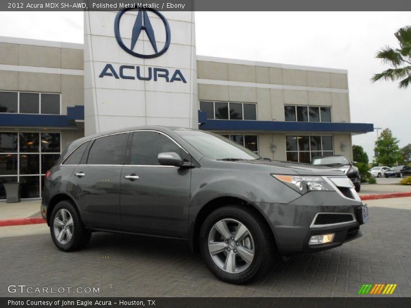 Polished Metal Metallic / Ebony 2012 Acura MDX SH-AWD