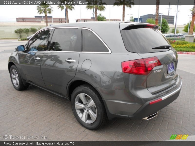 Polished Metal Metallic / Ebony 2012 Acura MDX SH-AWD