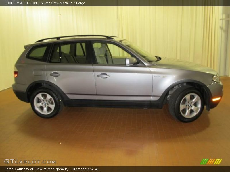 Silver Grey Metallic / Beige 2008 BMW X3 3.0si