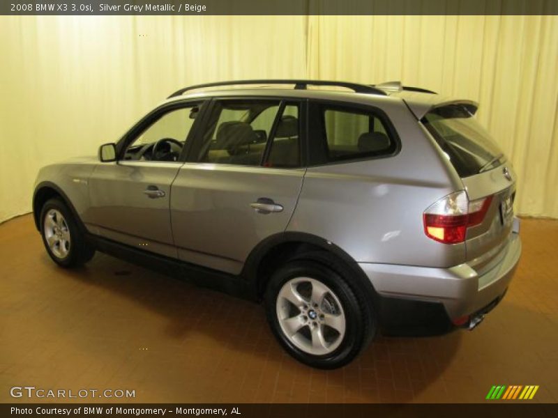 Silver Grey Metallic / Beige 2008 BMW X3 3.0si