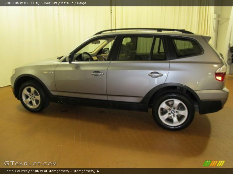 Silver Grey Metallic / Beige 2008 BMW X3 3.0si