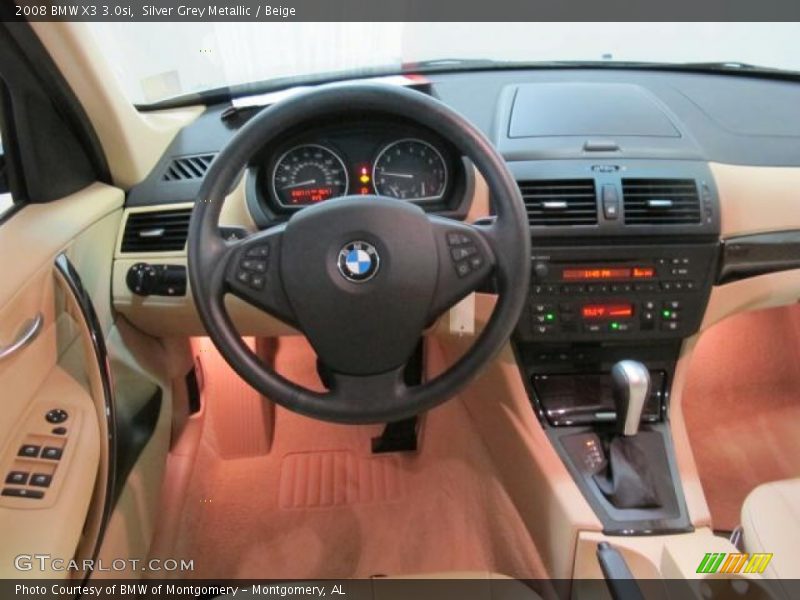 Silver Grey Metallic / Beige 2008 BMW X3 3.0si