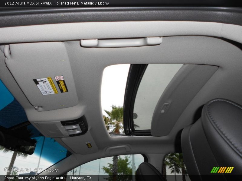 Polished Metal Metallic / Ebony 2012 Acura MDX SH-AWD