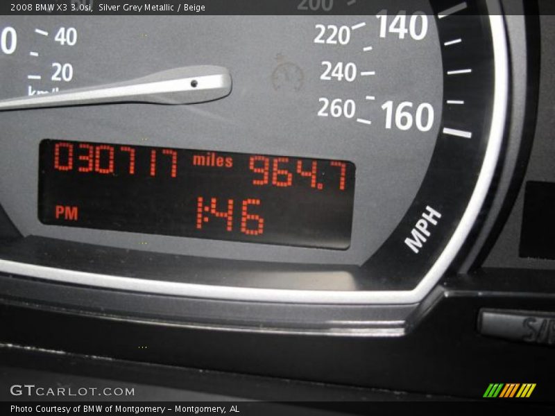 Silver Grey Metallic / Beige 2008 BMW X3 3.0si