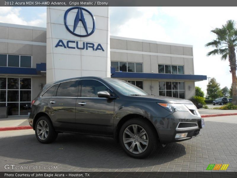 Grigio Metallic / Ebony 2012 Acura MDX SH-AWD Advance