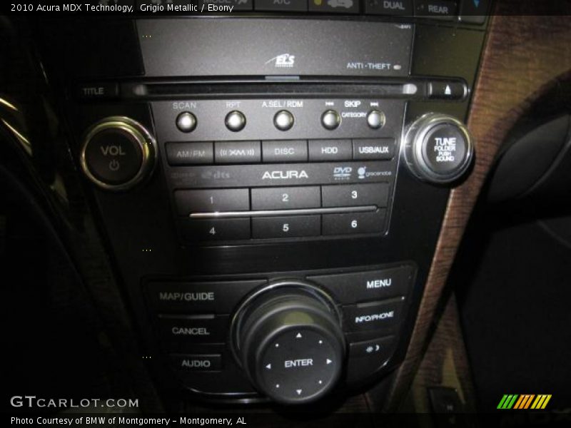 Grigio Metallic / Ebony 2010 Acura MDX Technology