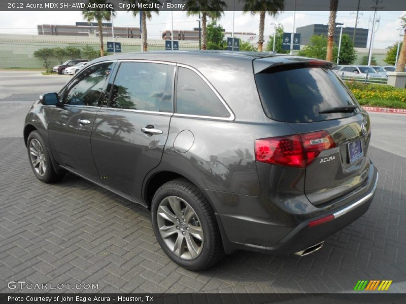 Grigio Metallic / Ebony 2012 Acura MDX SH-AWD Advance
