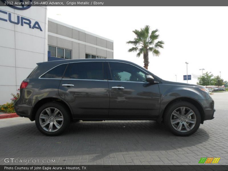 Grigio Metallic / Ebony 2012 Acura MDX SH-AWD Advance