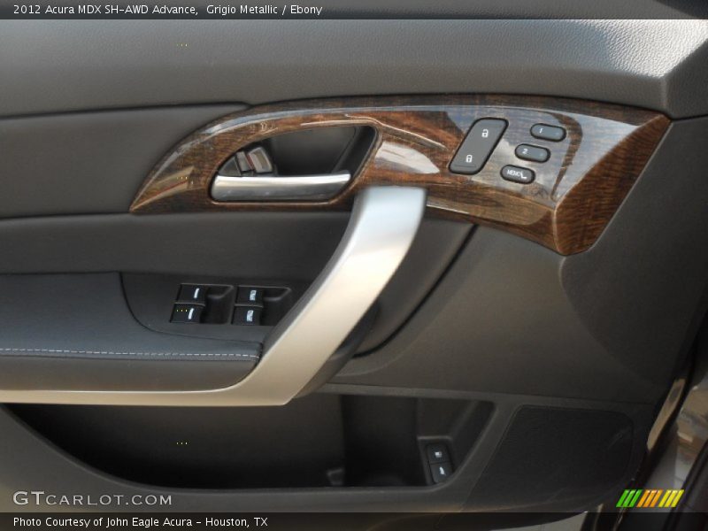 Grigio Metallic / Ebony 2012 Acura MDX SH-AWD Advance