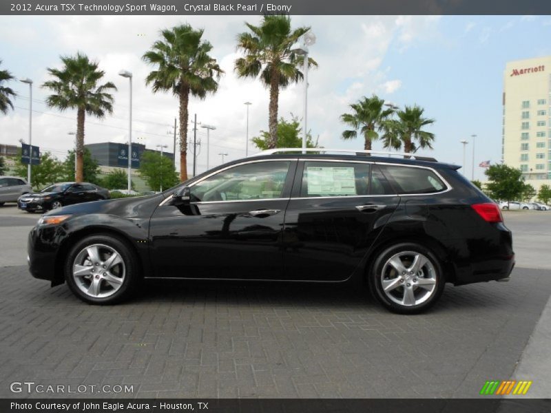 Crystal Black Pearl / Ebony 2012 Acura TSX Technology Sport Wagon