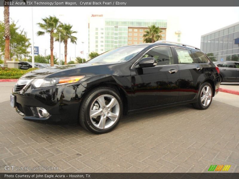 Crystal Black Pearl / Ebony 2012 Acura TSX Technology Sport Wagon