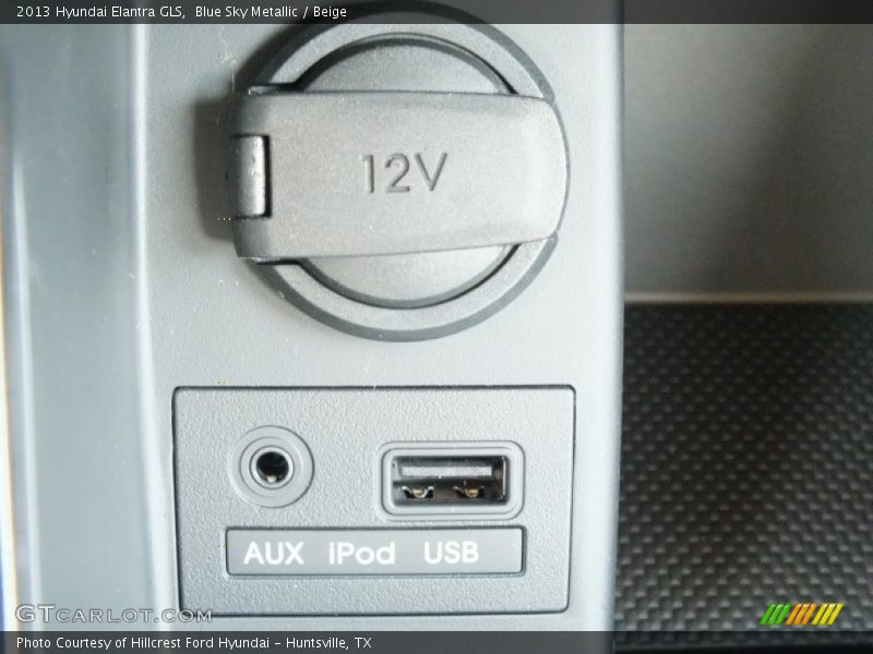Blue Sky Metallic / Beige 2013 Hyundai Elantra GLS
