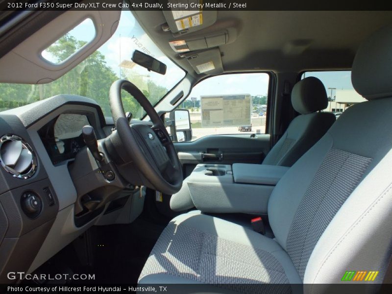 Sterling Grey Metallic / Steel 2012 Ford F350 Super Duty XLT Crew Cab 4x4 Dually