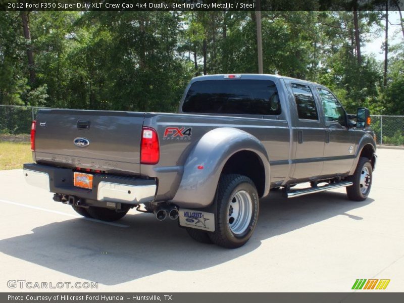 Sterling Grey Metallic / Steel 2012 Ford F350 Super Duty XLT Crew Cab 4x4 Dually