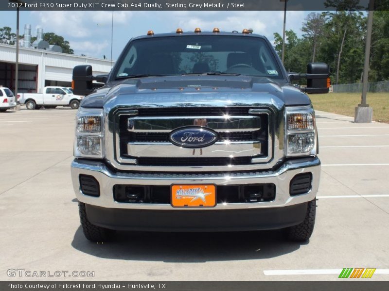 Sterling Grey Metallic / Steel 2012 Ford F350 Super Duty XLT Crew Cab 4x4 Dually