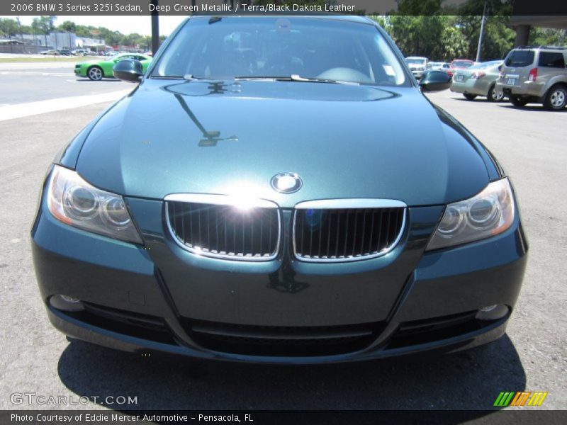 Deep Green Metallic / Terra/Black Dakota Leather 2006 BMW 3 Series 325i Sedan