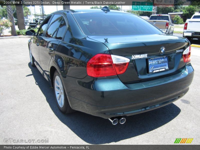 Deep Green Metallic / Terra/Black Dakota Leather 2006 BMW 3 Series 325i Sedan