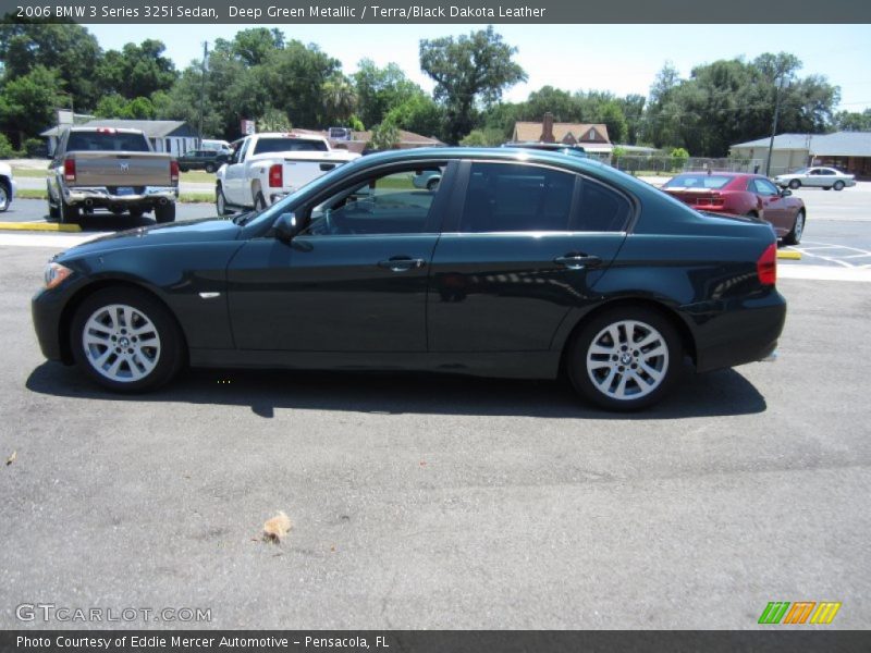 Deep Green Metallic / Terra/Black Dakota Leather 2006 BMW 3 Series 325i Sedan