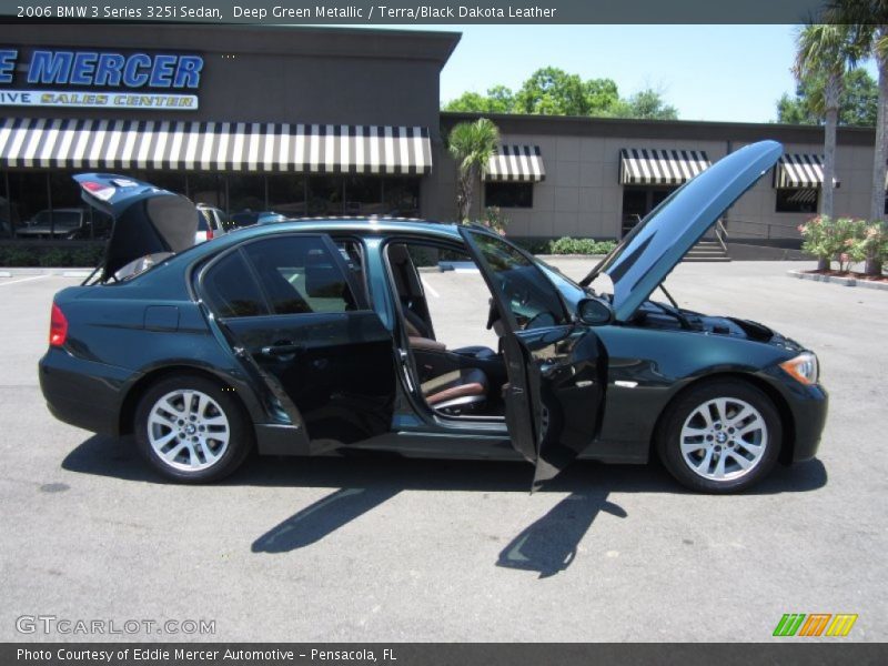 Deep Green Metallic / Terra/Black Dakota Leather 2006 BMW 3 Series 325i Sedan