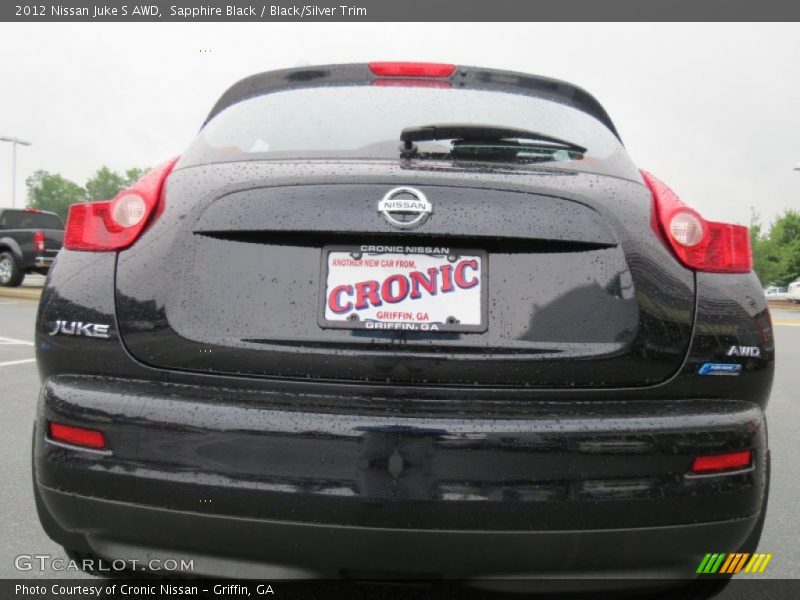 Sapphire Black / Black/Silver Trim 2012 Nissan Juke S AWD