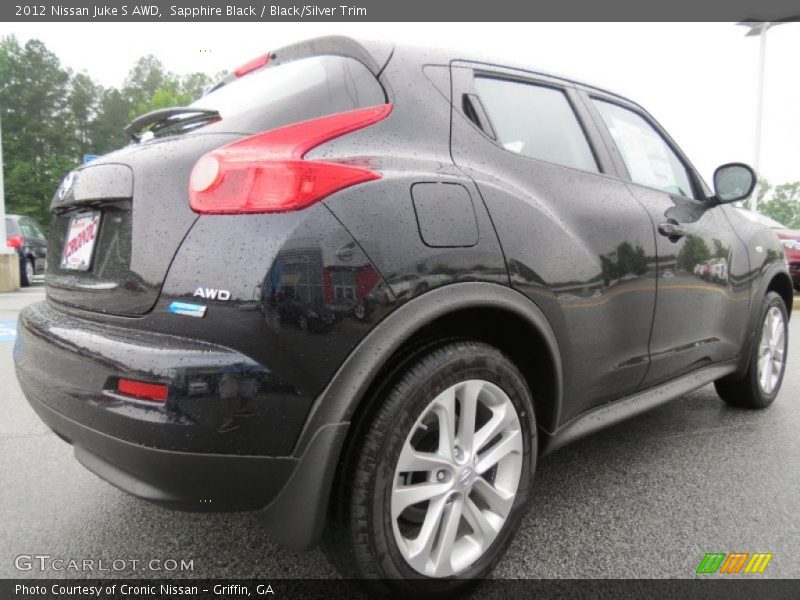 Sapphire Black / Black/Silver Trim 2012 Nissan Juke S AWD