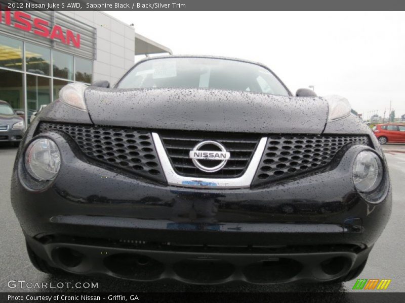 Sapphire Black / Black/Silver Trim 2012 Nissan Juke S AWD