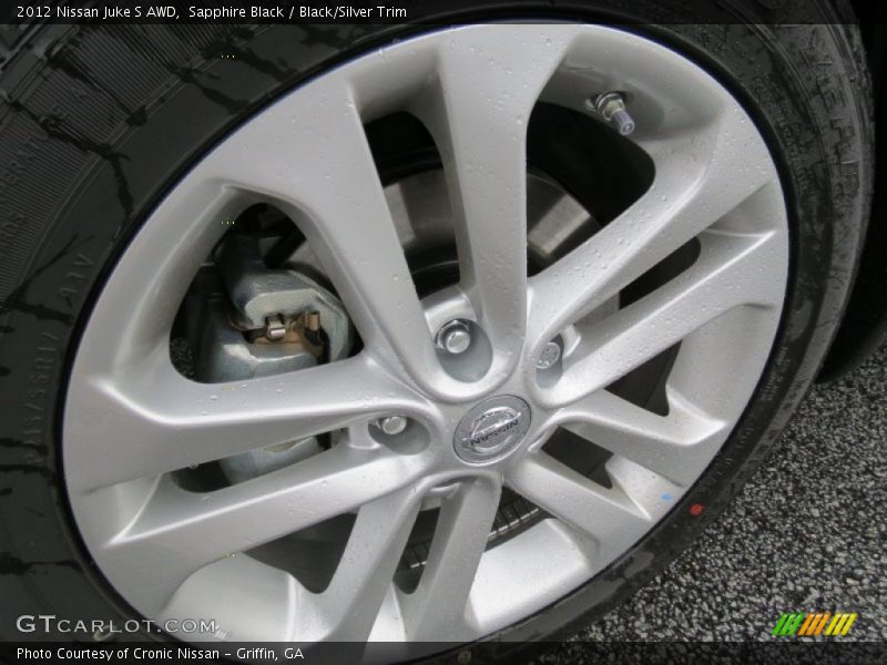 Sapphire Black / Black/Silver Trim 2012 Nissan Juke S AWD